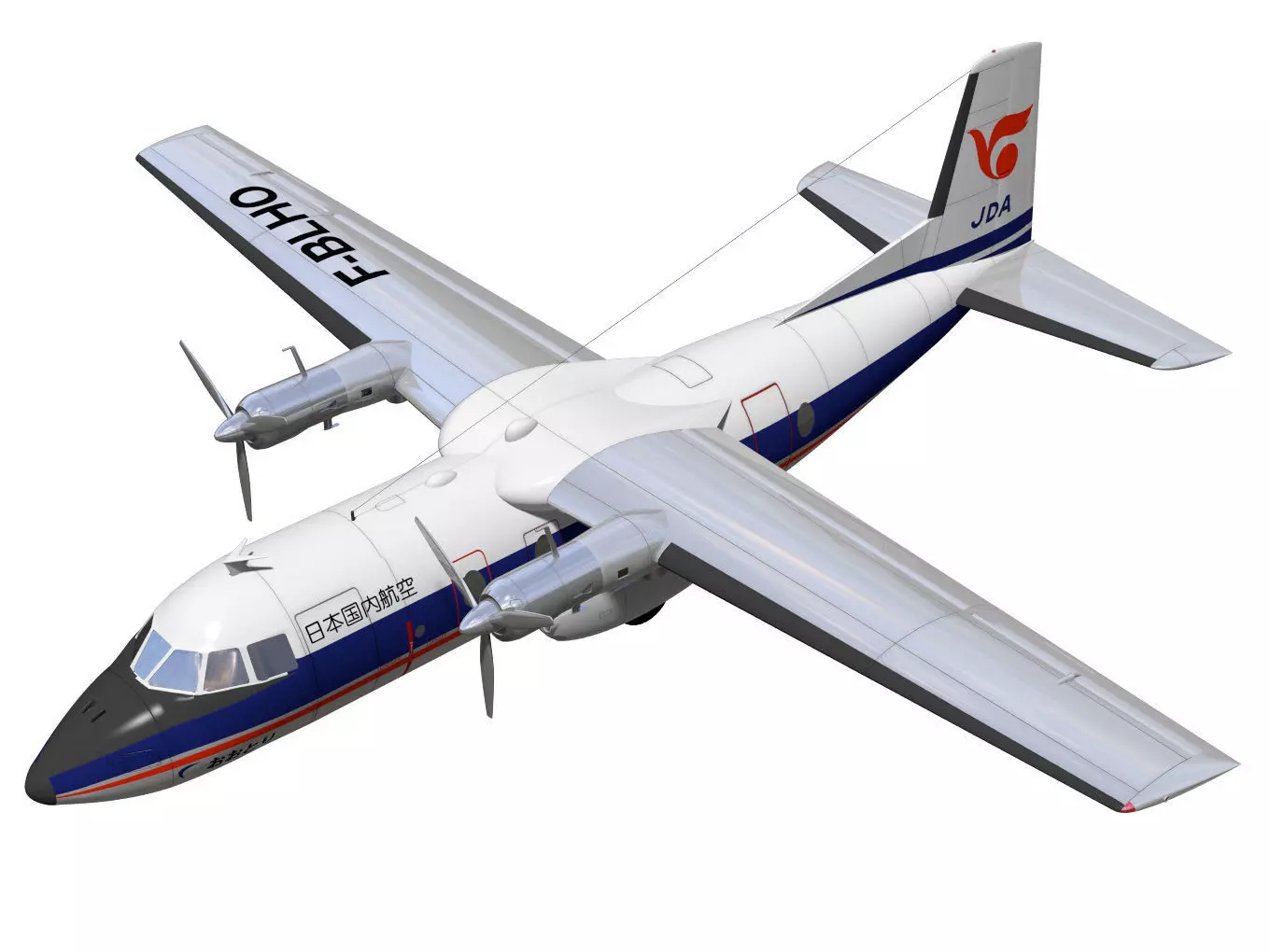 Nord-Aviation Nord 262 fregate 3D model_0