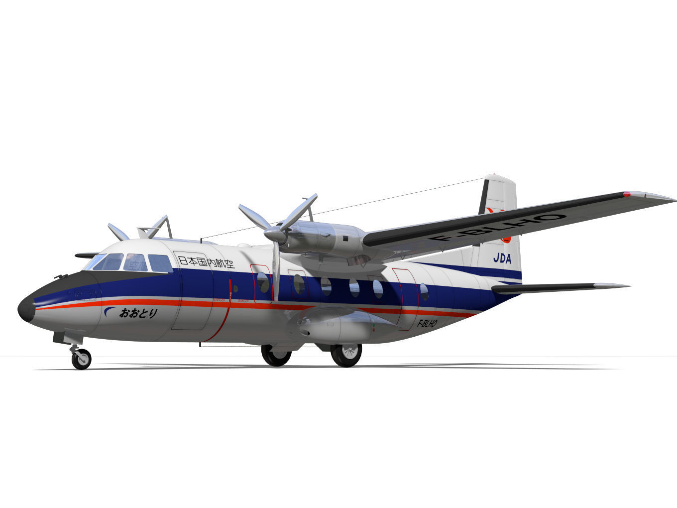 Nord-Aviation Nord 262 fregate 3D model_5