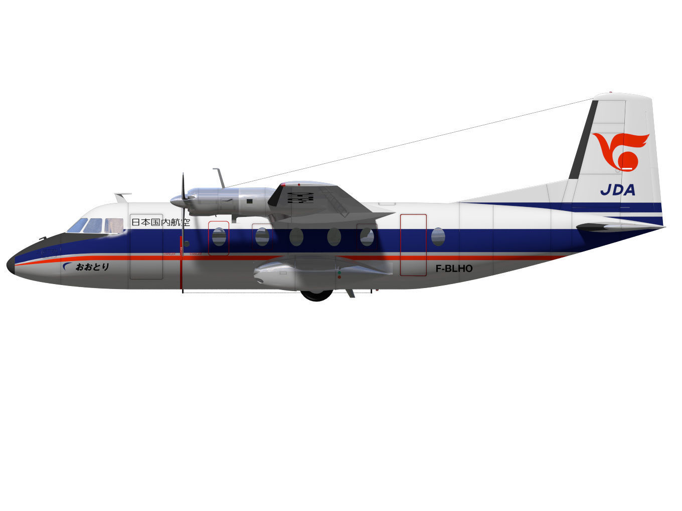 Nord-Aviation Nord 262 fregate 3D model_8