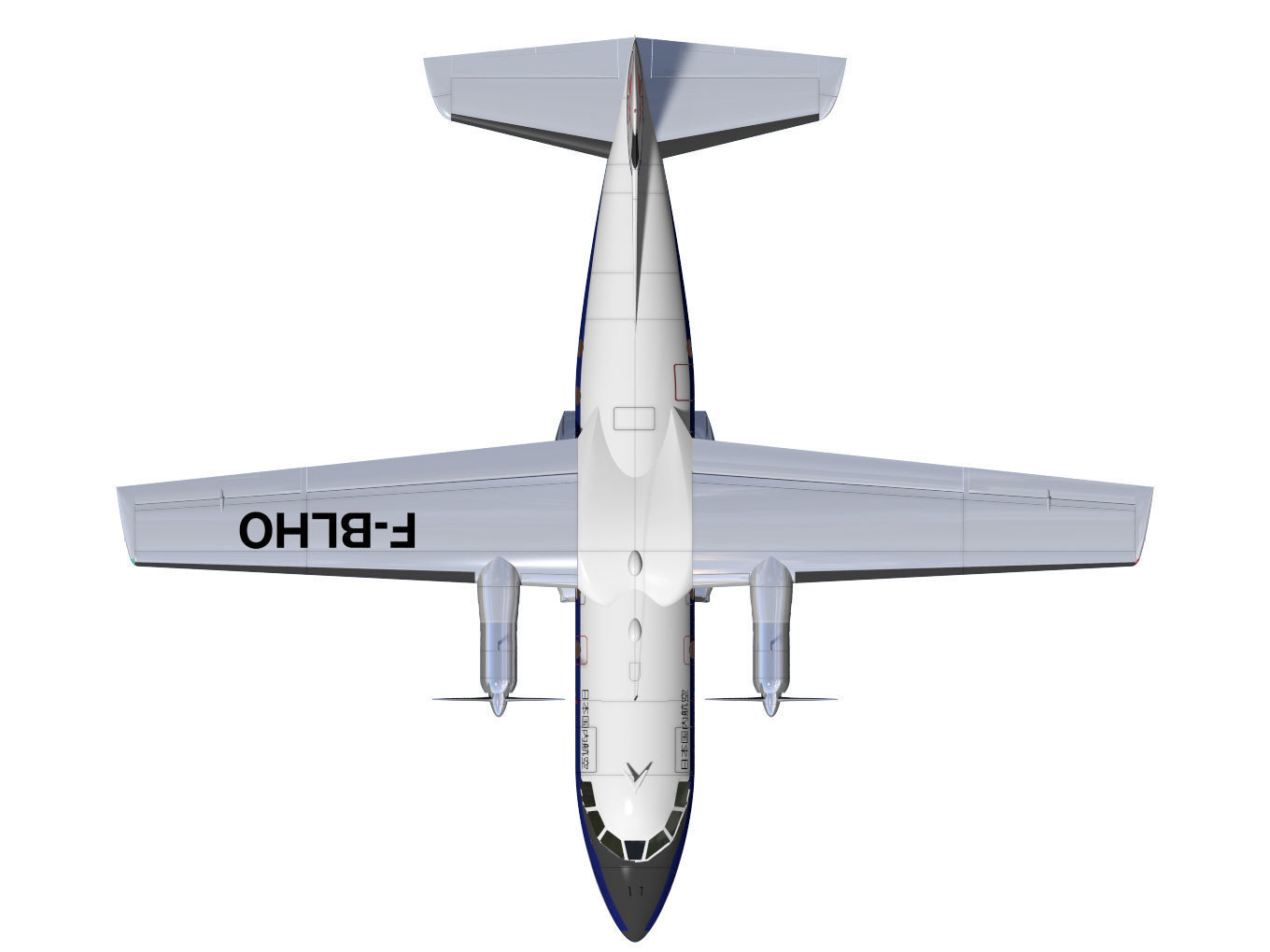 Nord-Aviation Nord 262 fregate 3D model_11