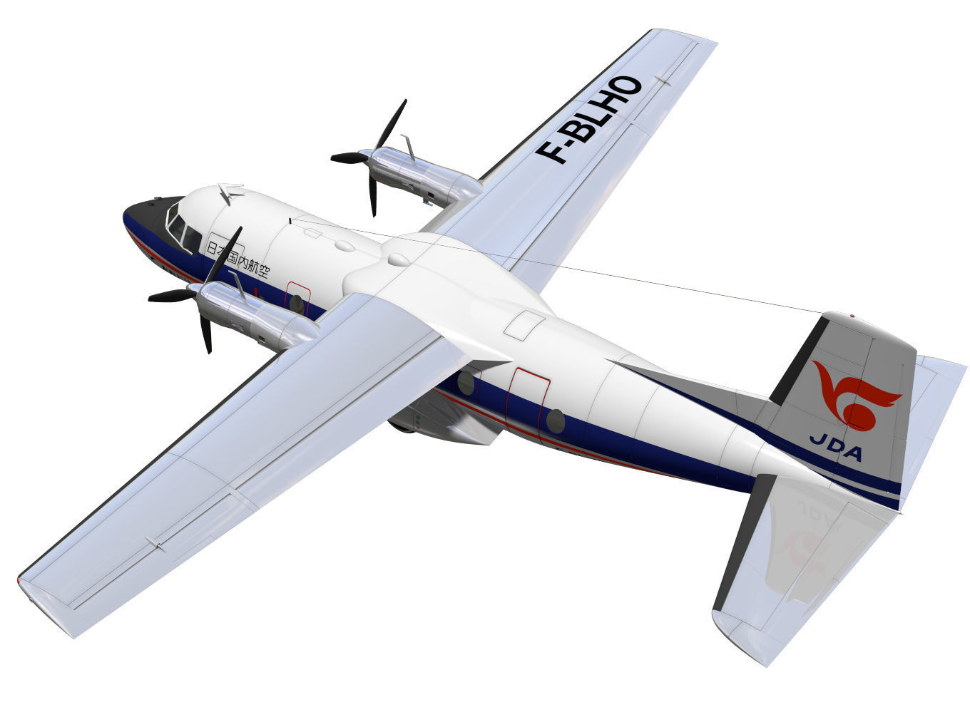 Nord-Aviation Nord 262 fregate 3D model_2