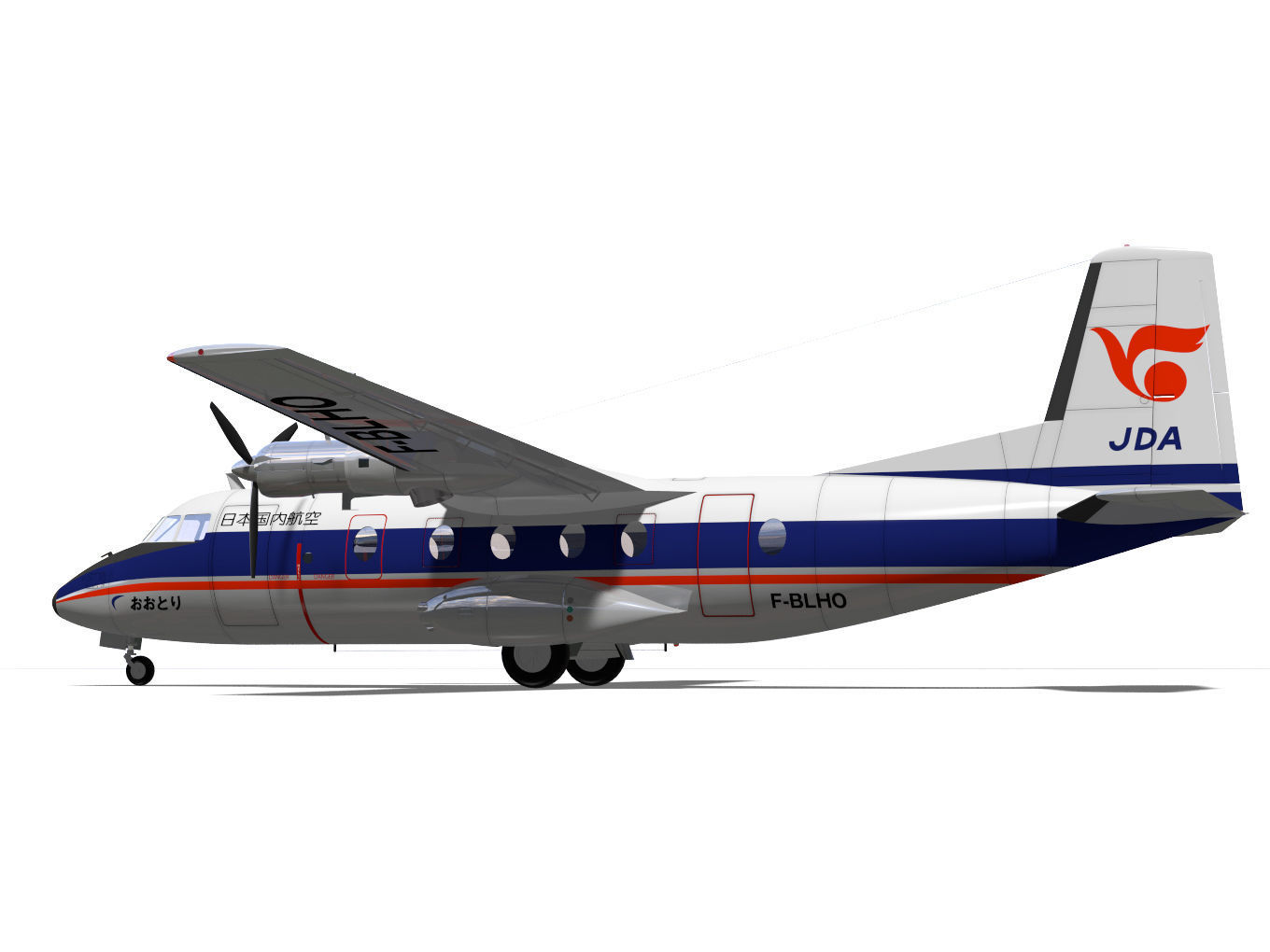 Nord-Aviation Nord 262 fregate 3D model_6