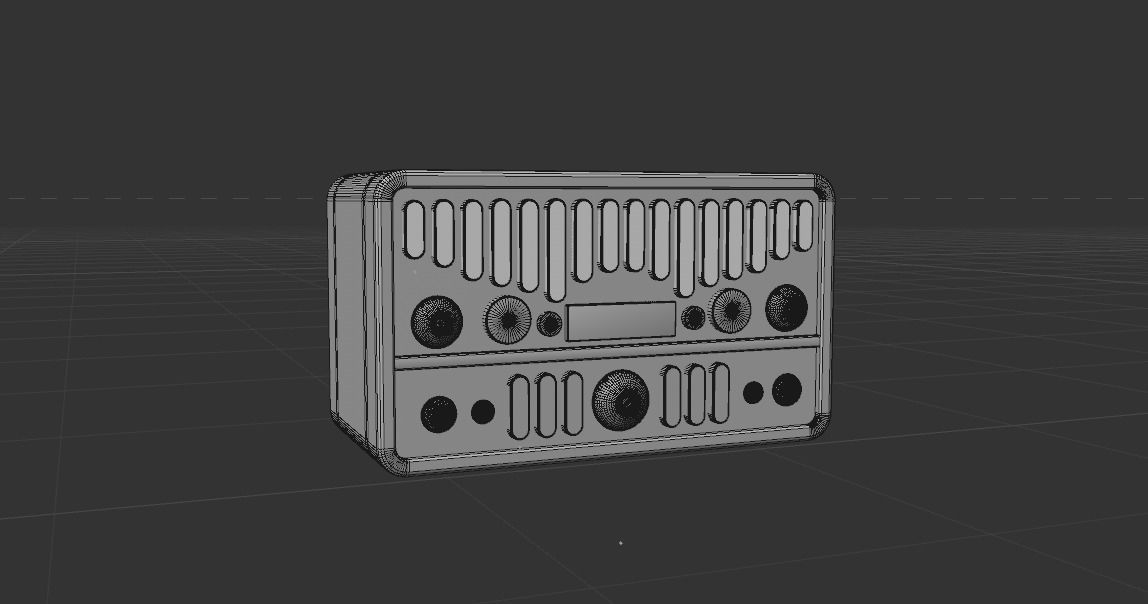 audio Free low-poly 3D model_1