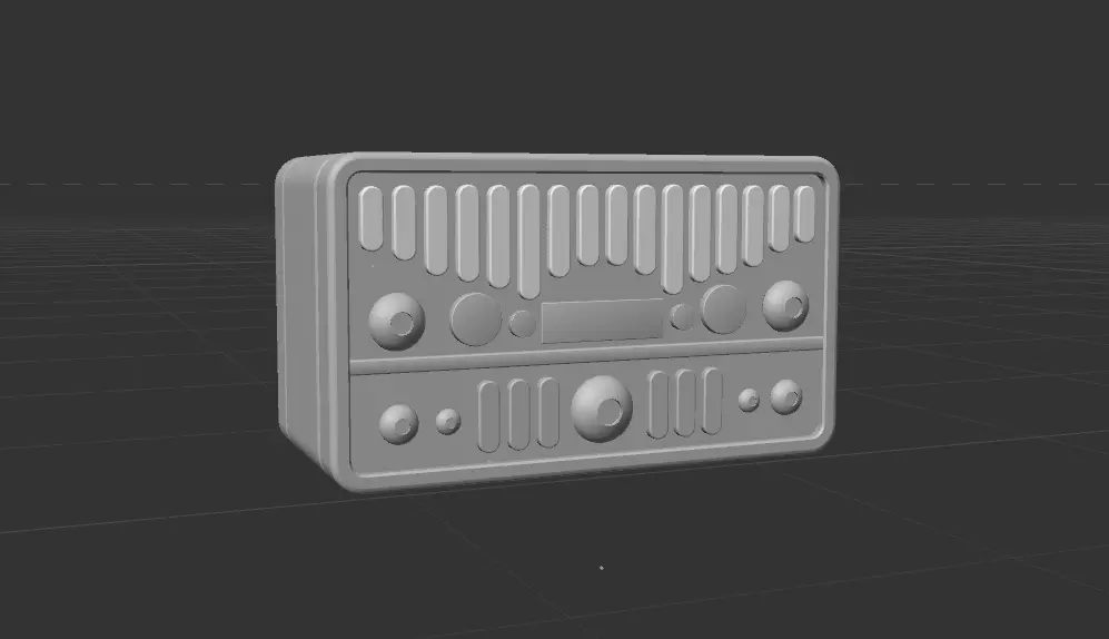 audio Free low-poly 3D model_0