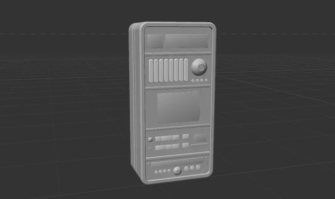 audio Free low-poly 3D model_0