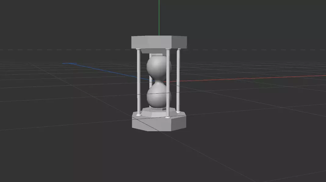 hourglass Free low-poly 3D model_0