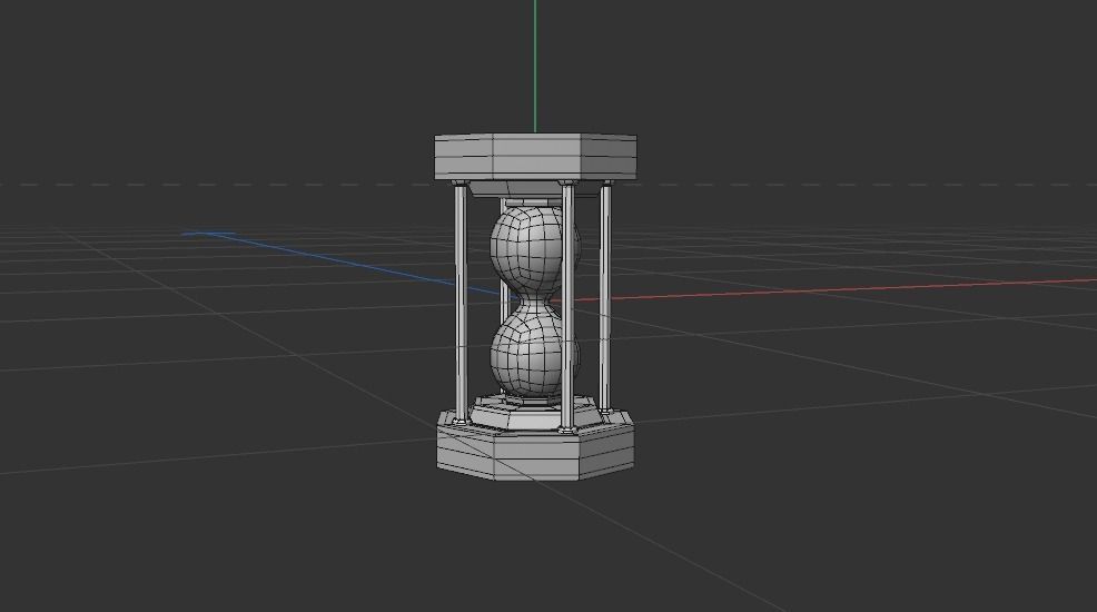 hourglass Free low-poly 3D model_1