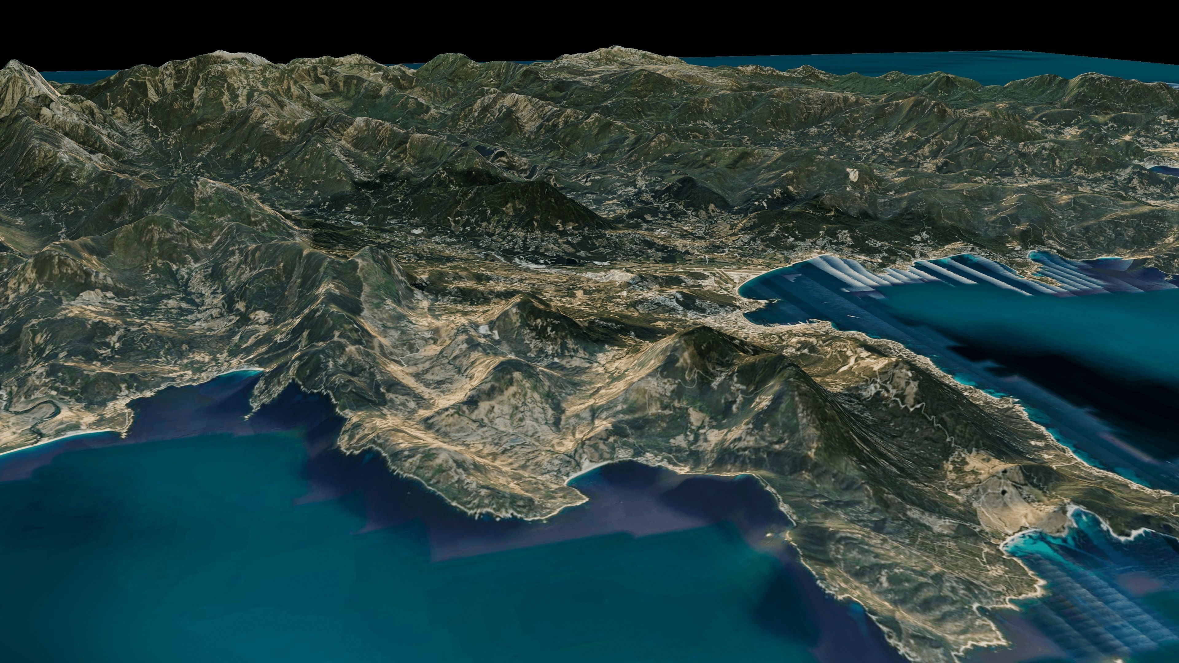 Corsica Island full 3d model terrain 3D model_5