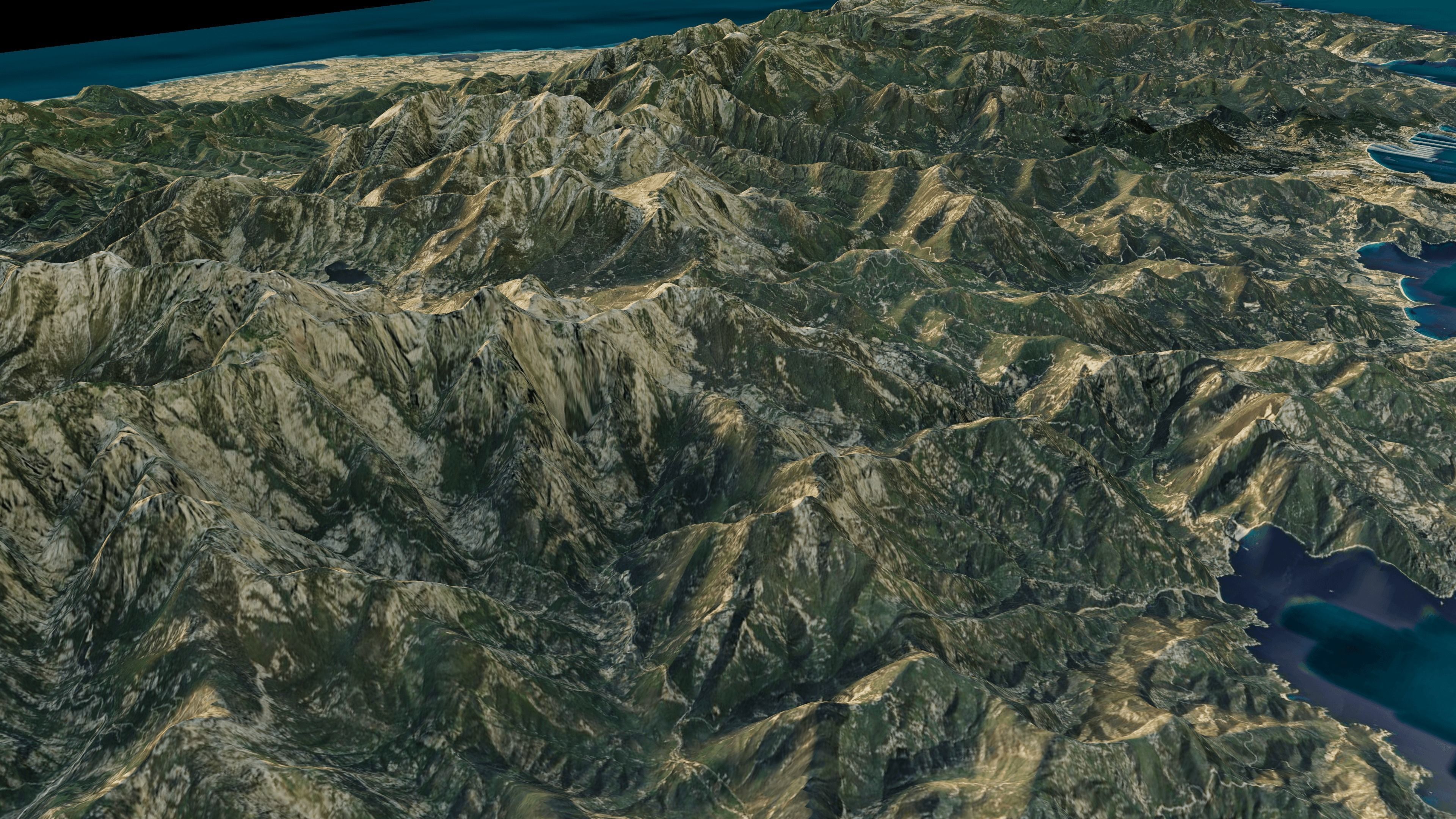 Corsica Island full 3d model terrain 3D model_14
