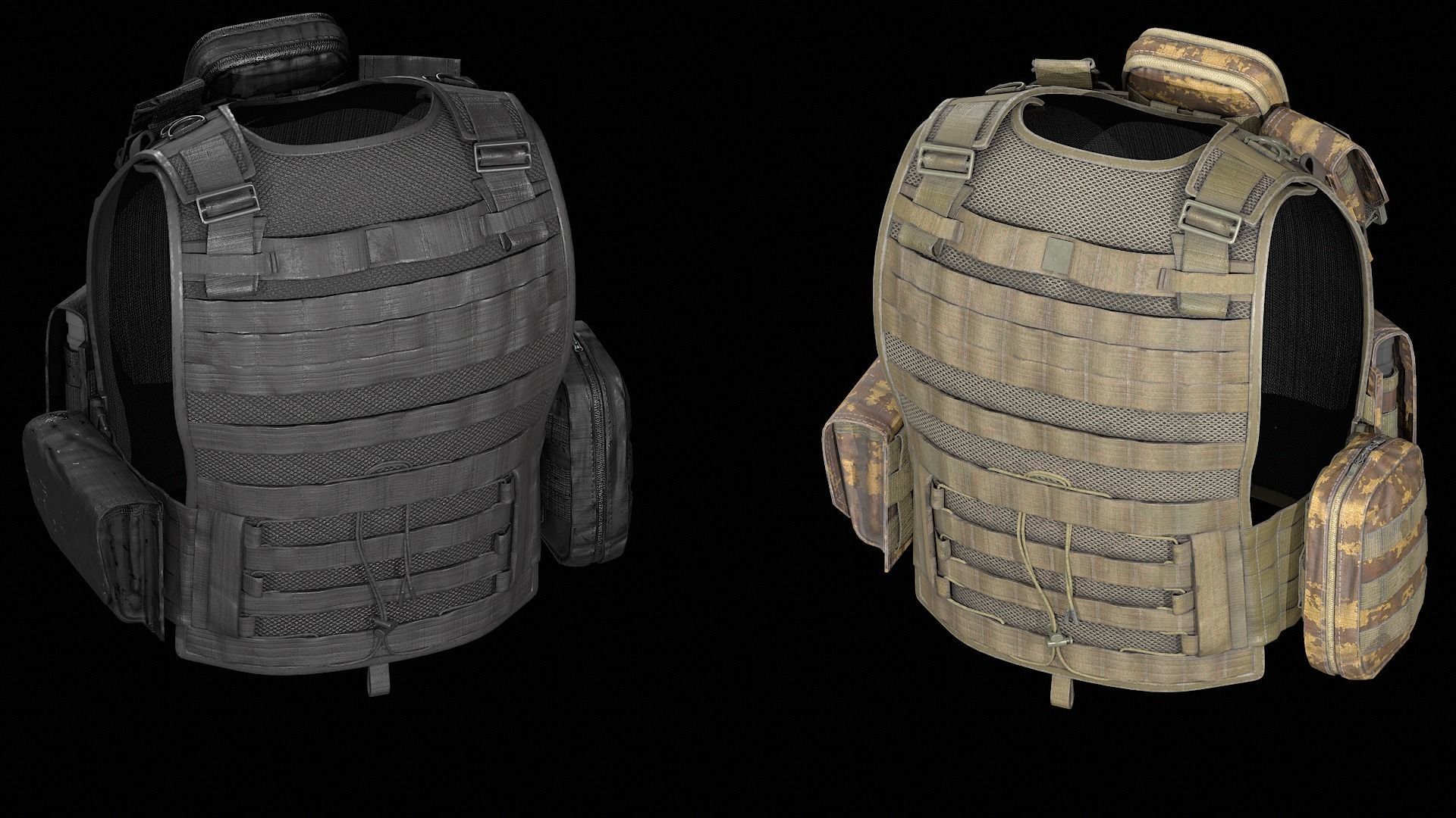 Plate carrier Anafarta Game ready Low-poly 3D model_7