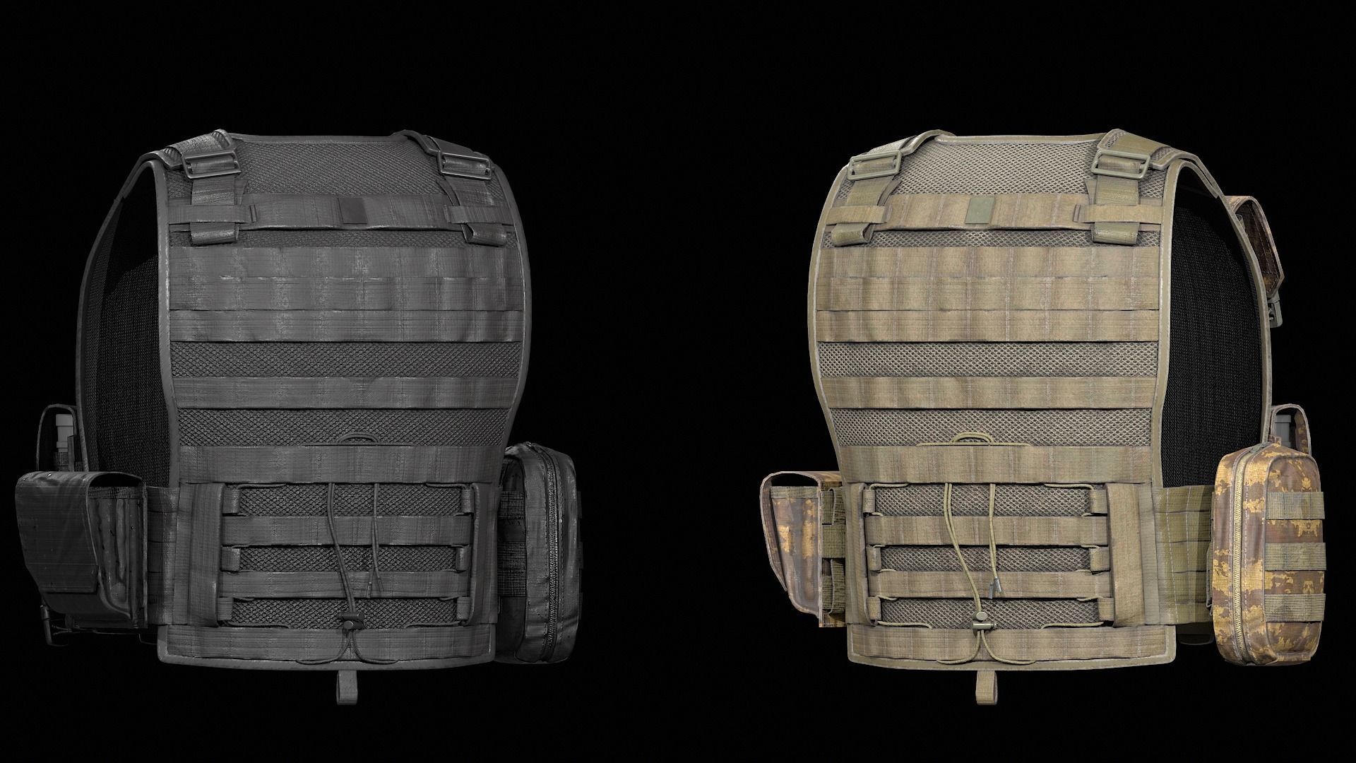Plate carrier Anafarta Game ready Low-poly 3D model_8