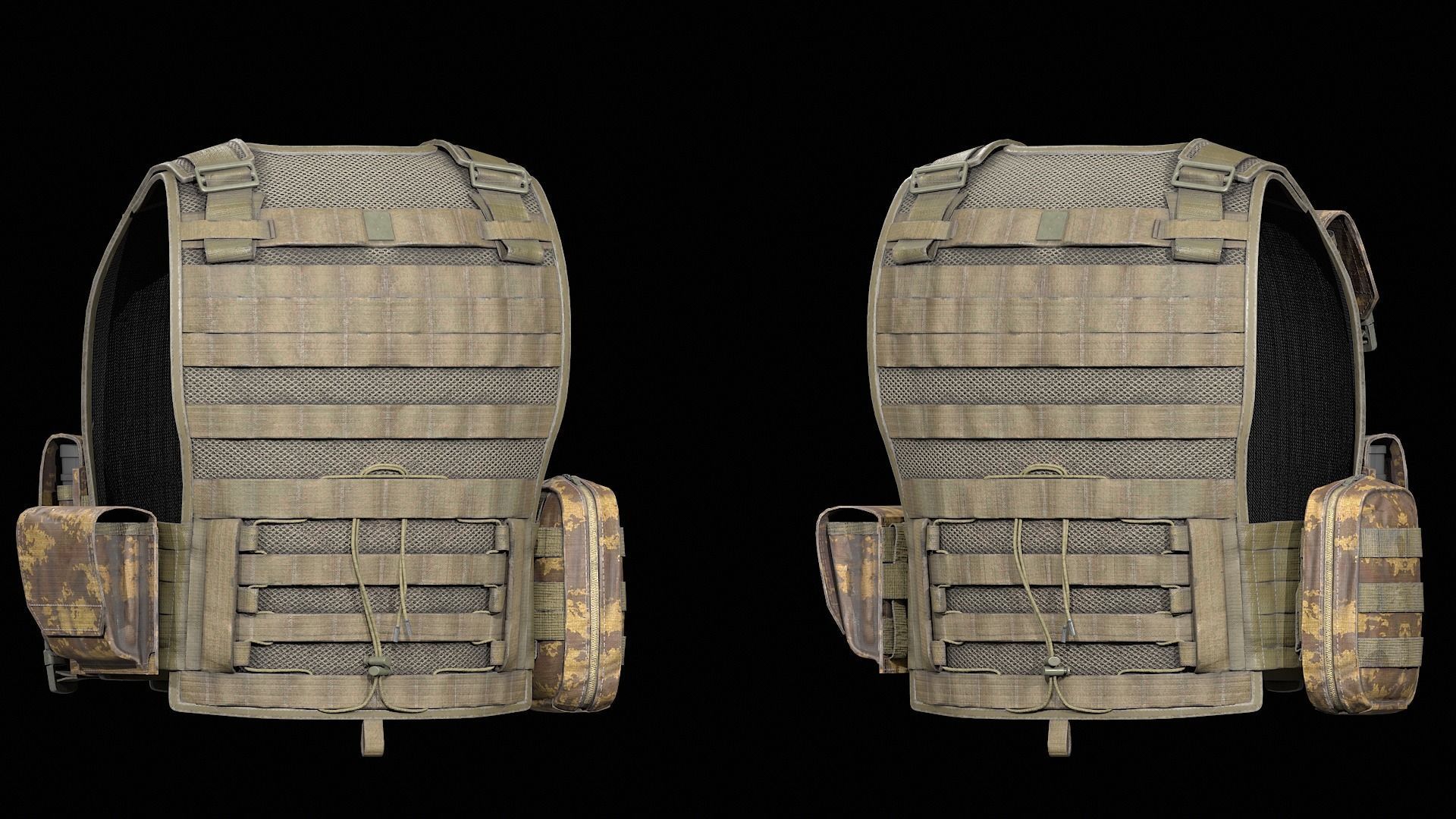 Plate carrier Anafarta Game ready Low-poly 3D model_9