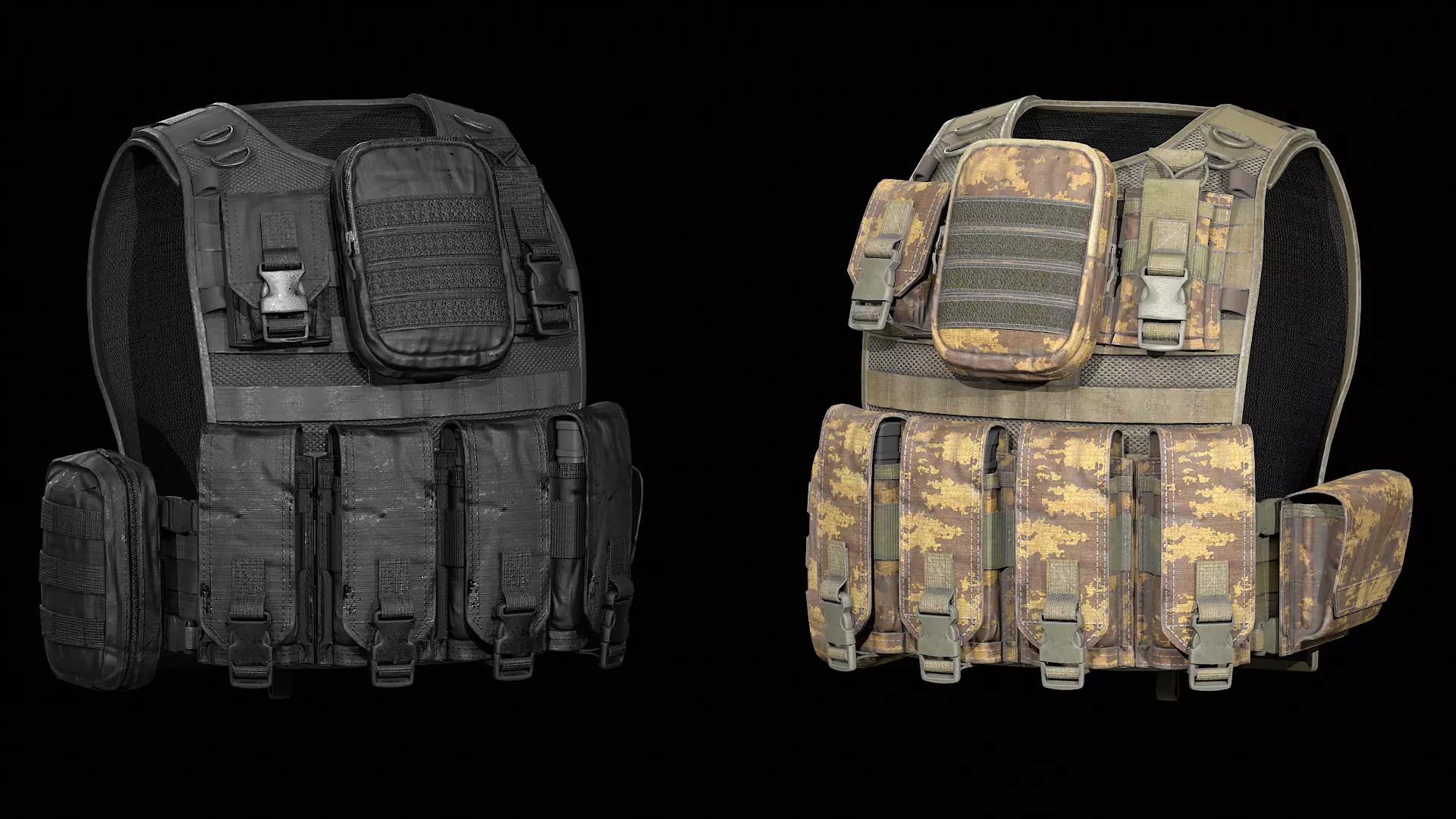 Plate carrier Anafarta Game ready Low-poly 3D model_0