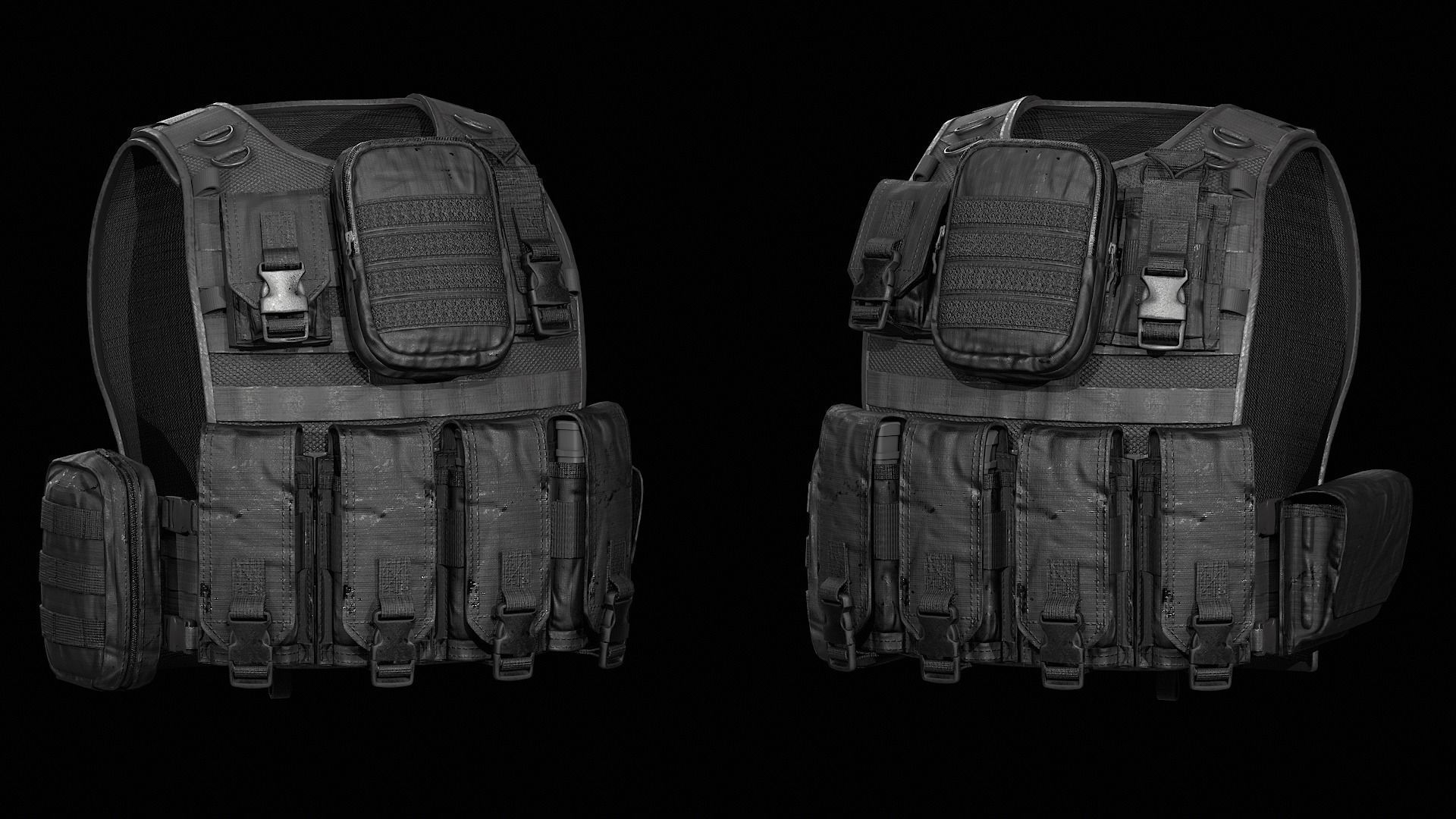 Plate carrier Anafarta Game ready Low-poly 3D model_2