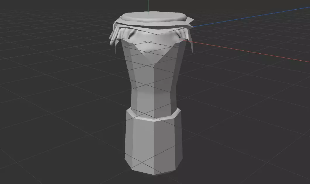 bottle clothe Free low-poly 3D model_0