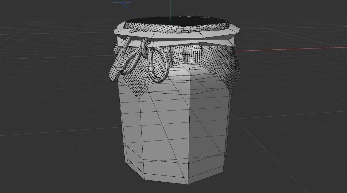bottle clothe Free low-poly 3D model_1