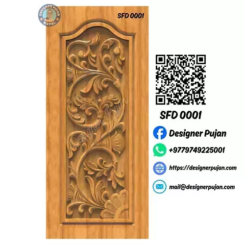 SFD 0001  3D Door Relief File 3D print model