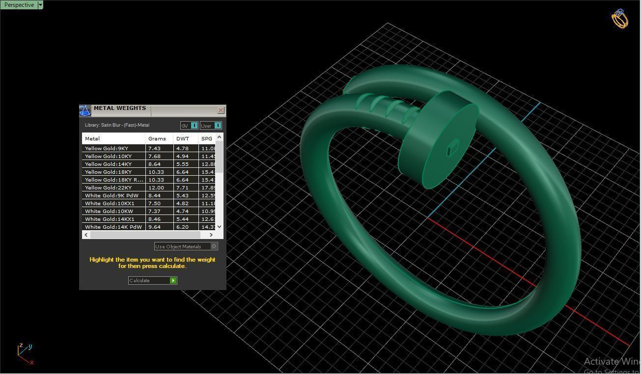 Ring M101 Women ring Size 13 25 US 3D print model_10