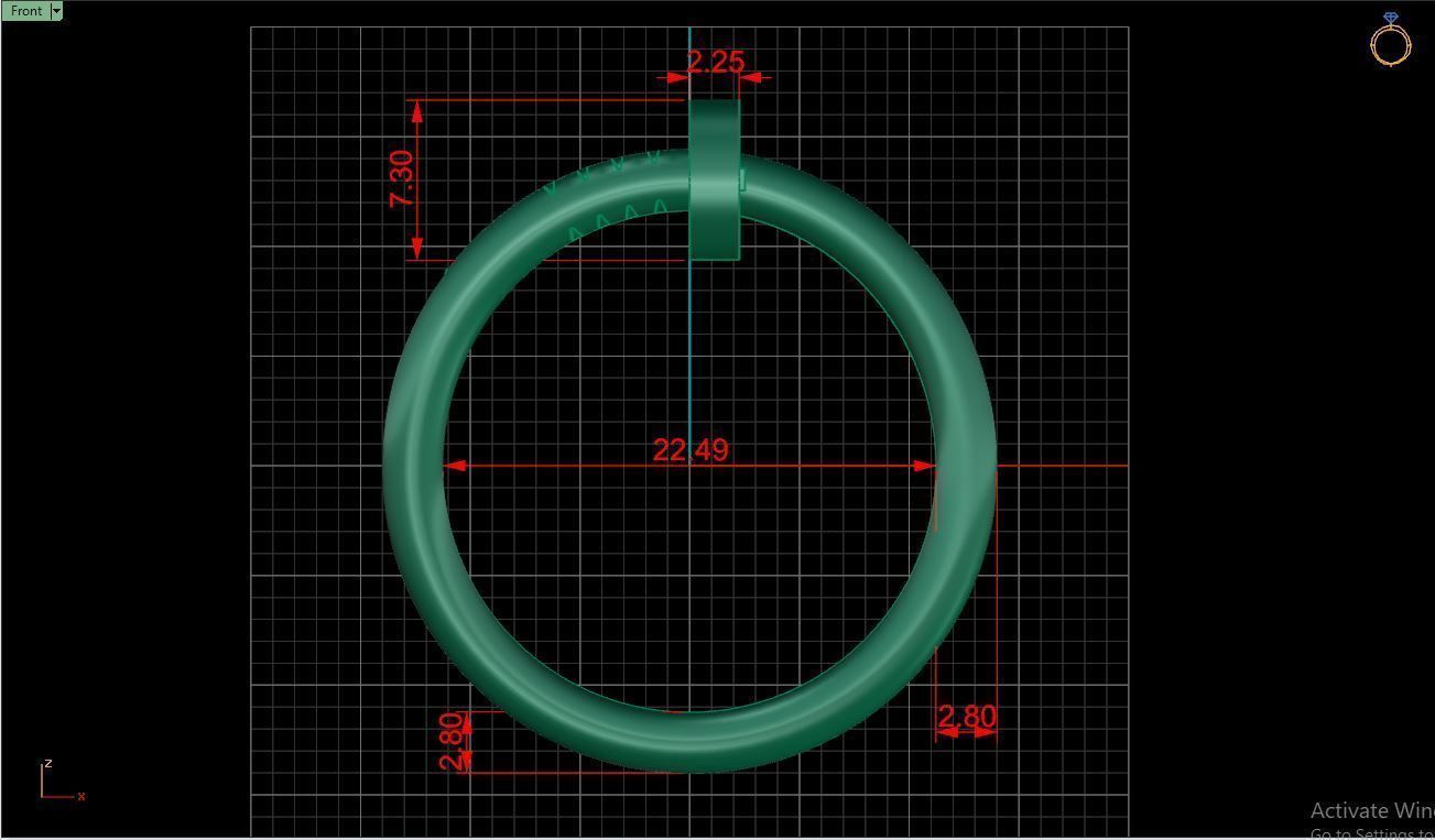 Ring M101 Women ring Size 13 25 US 3D print model_9