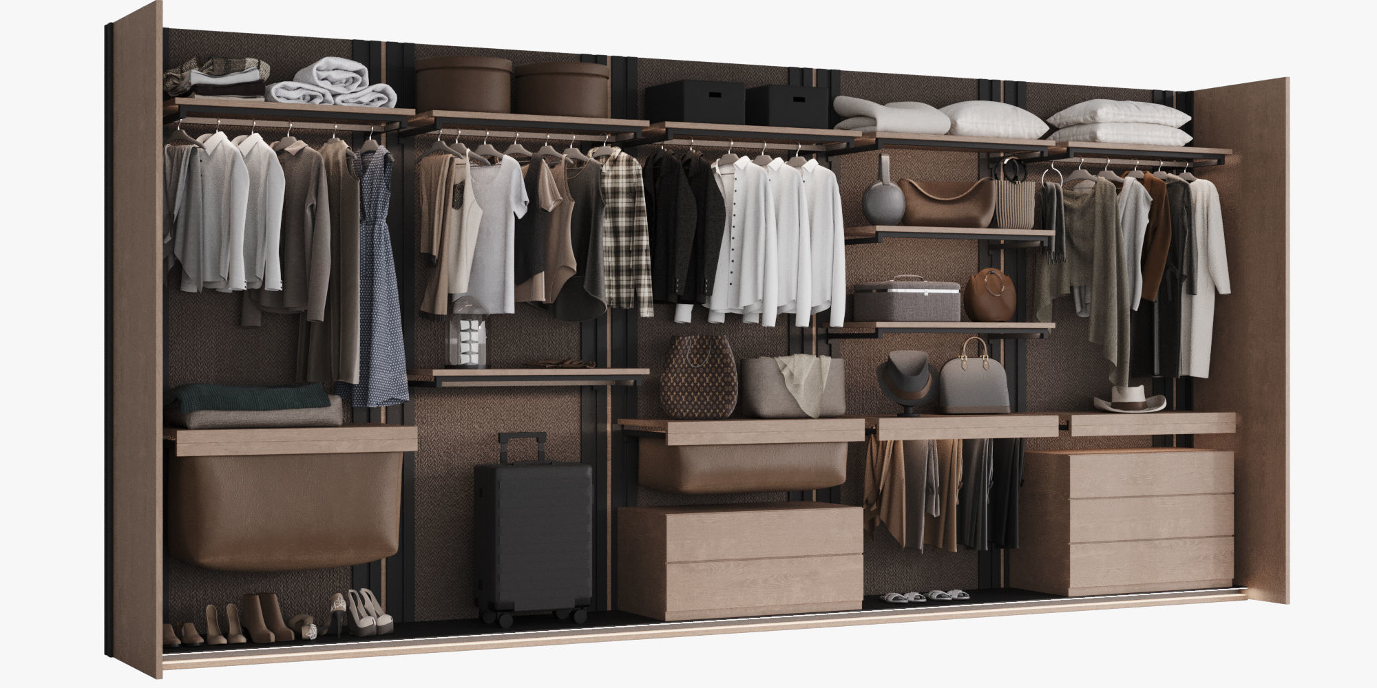 Wardrobe with filling 3D model_10