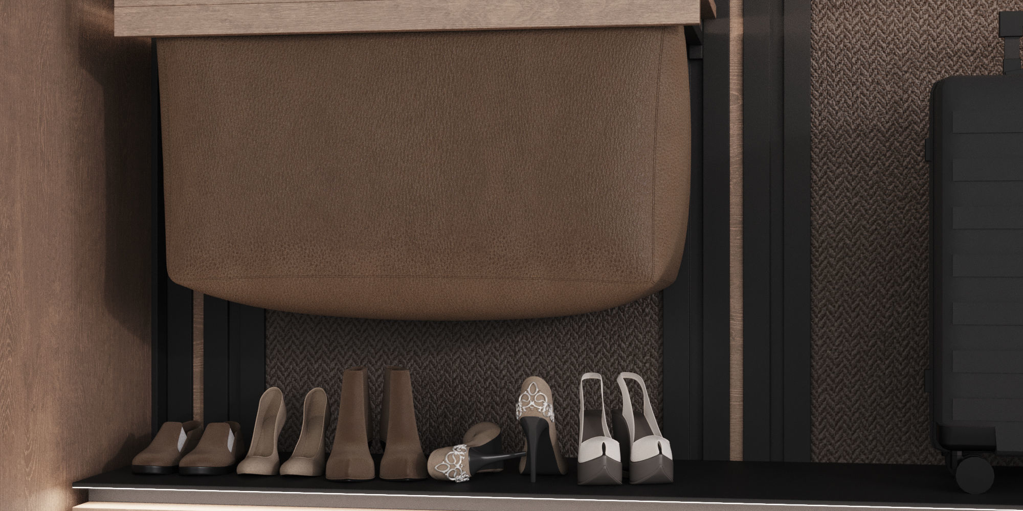 Wardrobe with filling 3D model_4