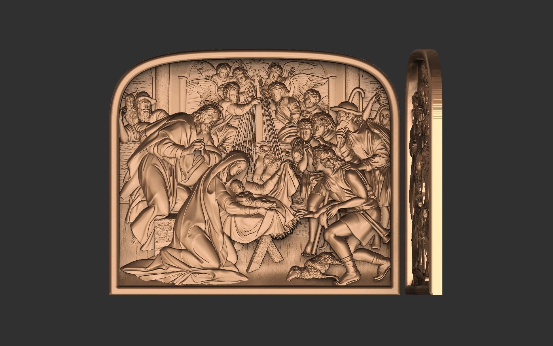 The Magi at the birth of Jesus Christ 3D print model_6