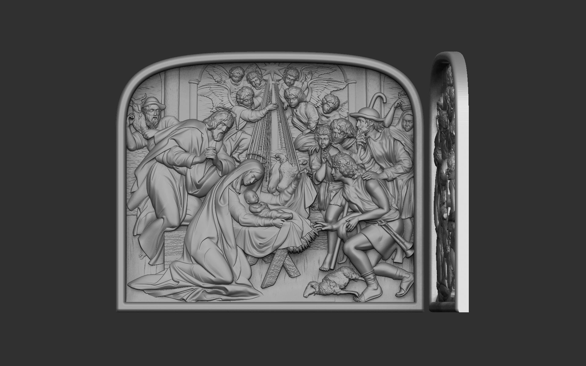 The Magi at the birth of Jesus Christ 3D print model_1