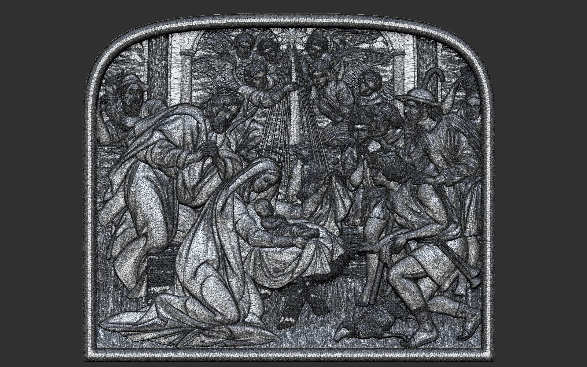 The Magi at the birth of Jesus Christ 3D print model_10