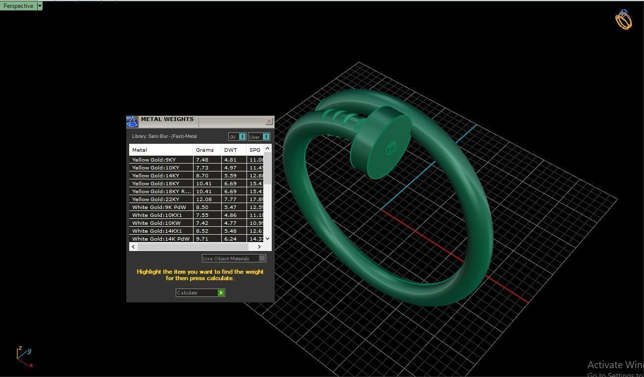 Ring M102 Women ring Size 13 5 US 3D print model_10