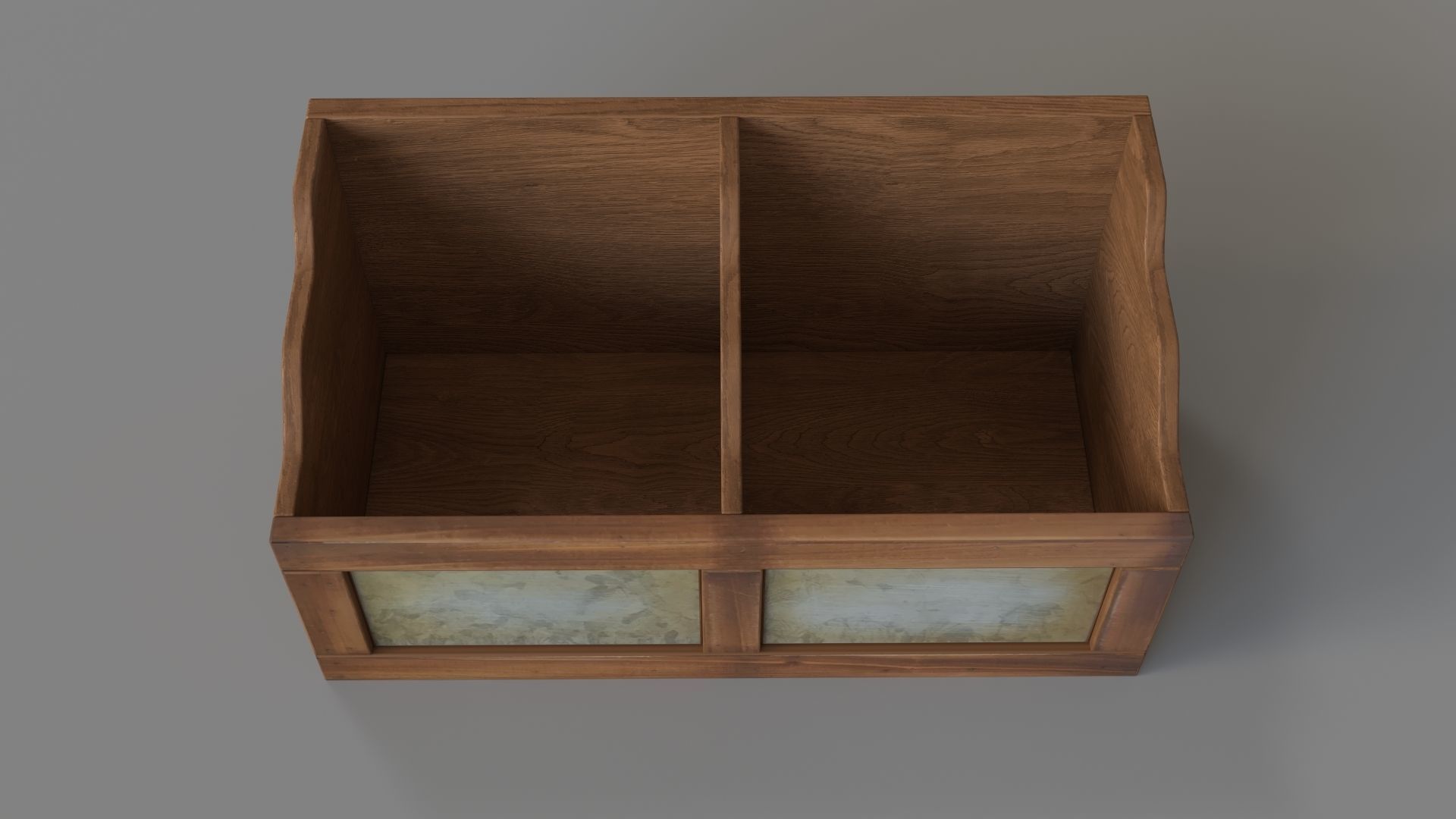 2 Slotted Wooden Organizer 3D model_3