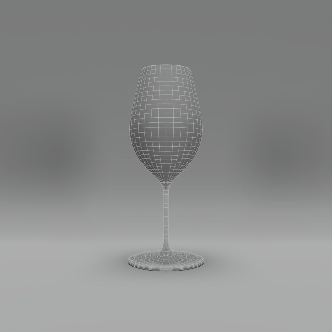 Riesling Wine Glass 3D model_1