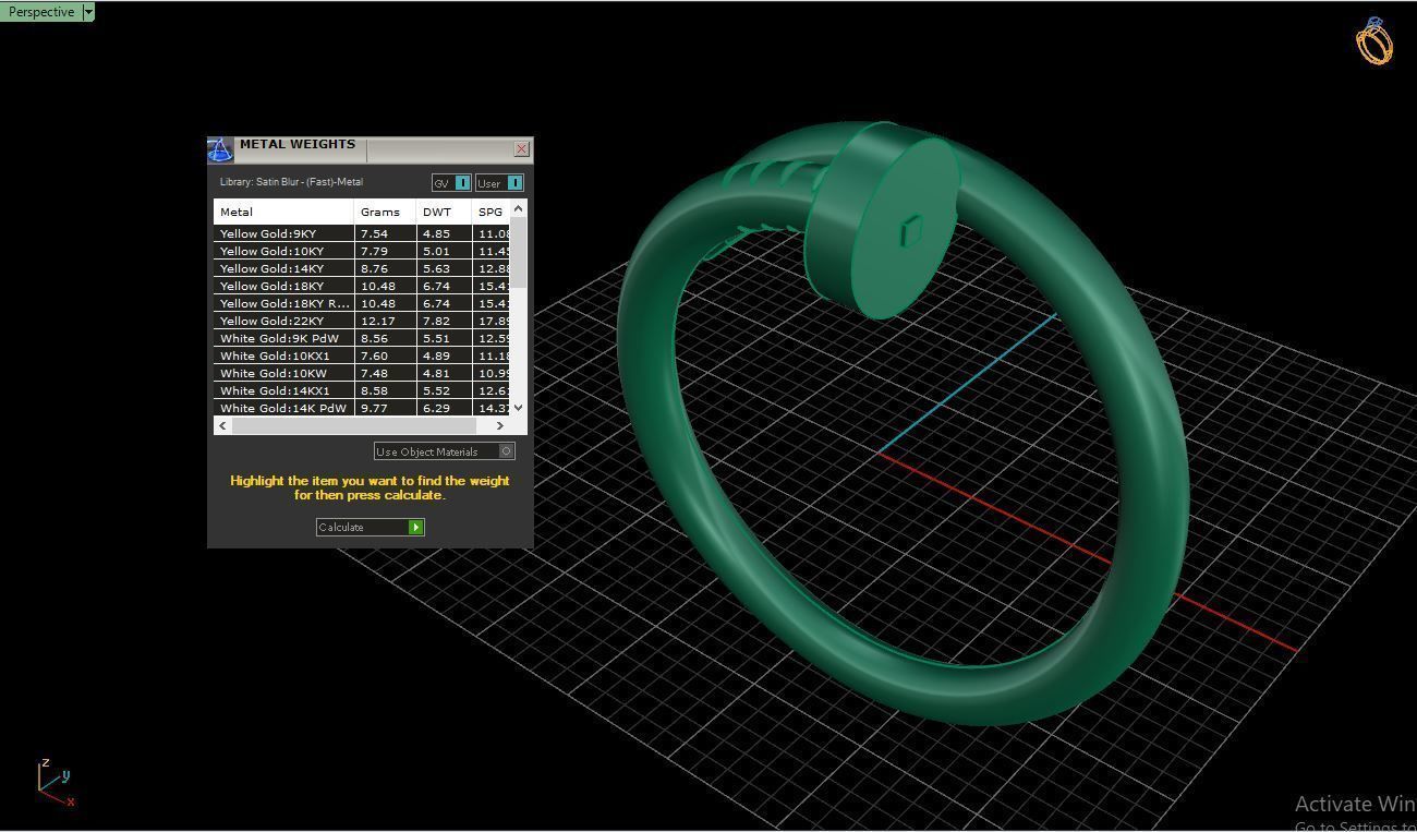 Ring M103 Women ring Size 13 75 US 3D print model_10