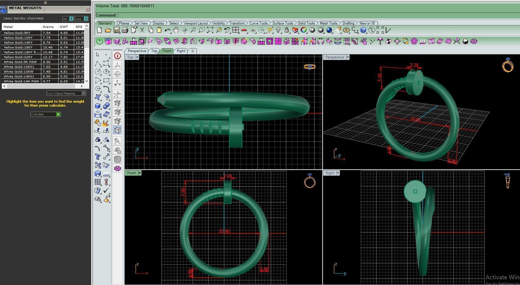 Ring M103 Women ring Size 13 75 US 3D print model_8