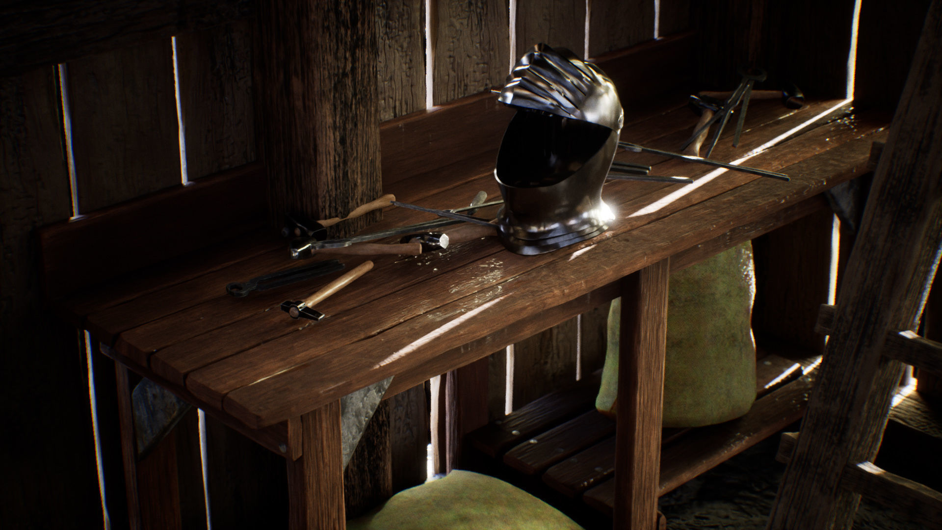 Medieval Blacksmith 86 Assets Low-poly 3D model_6