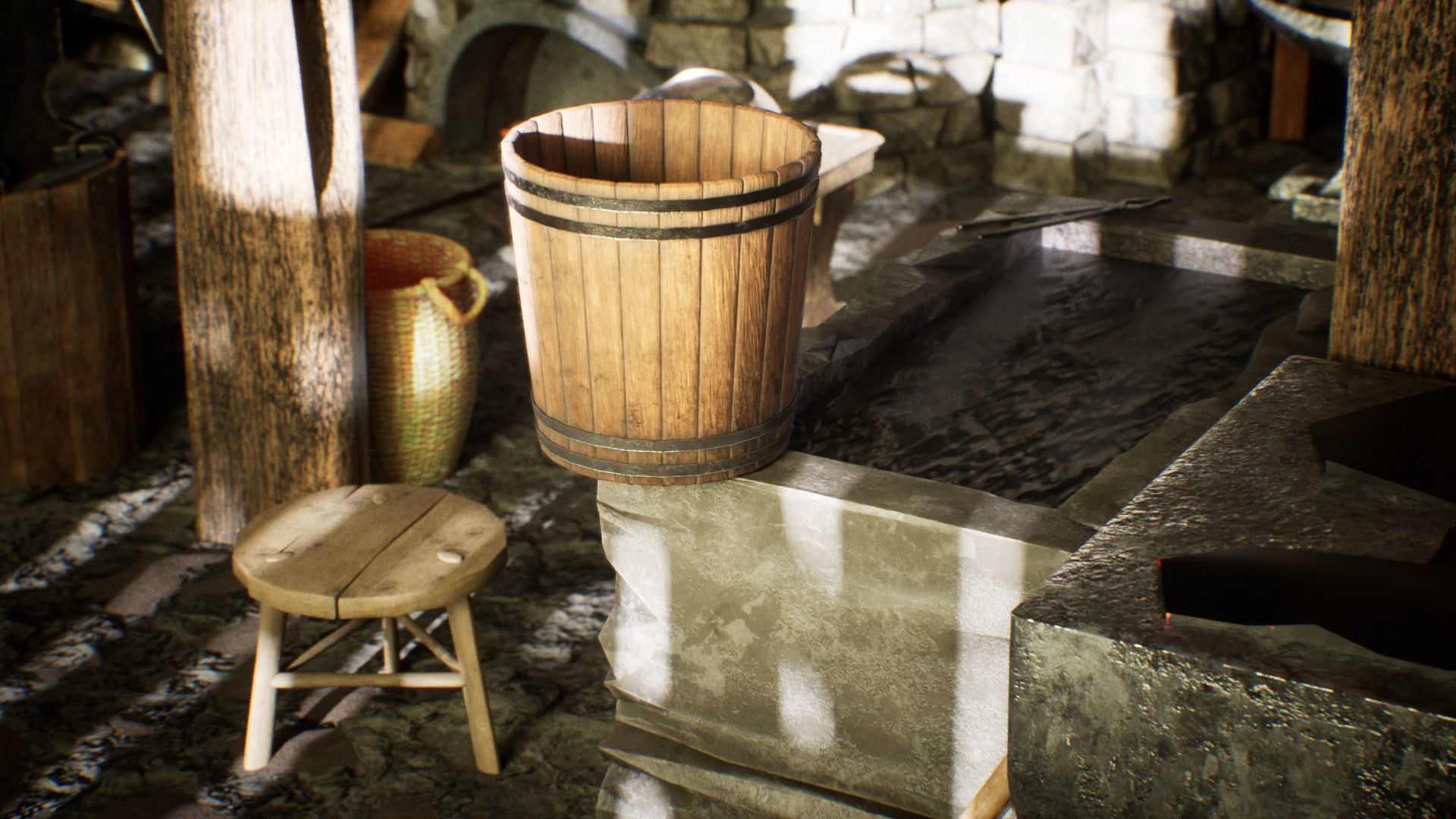 Medieval Blacksmith 86 Assets Low-poly 3D model_9