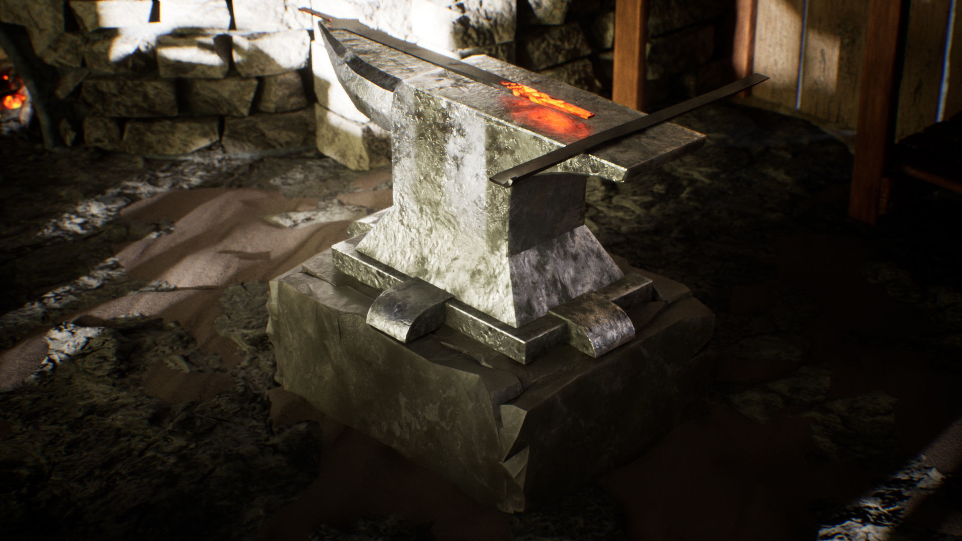 Medieval Blacksmith 86 Assets Low-poly 3D model_10