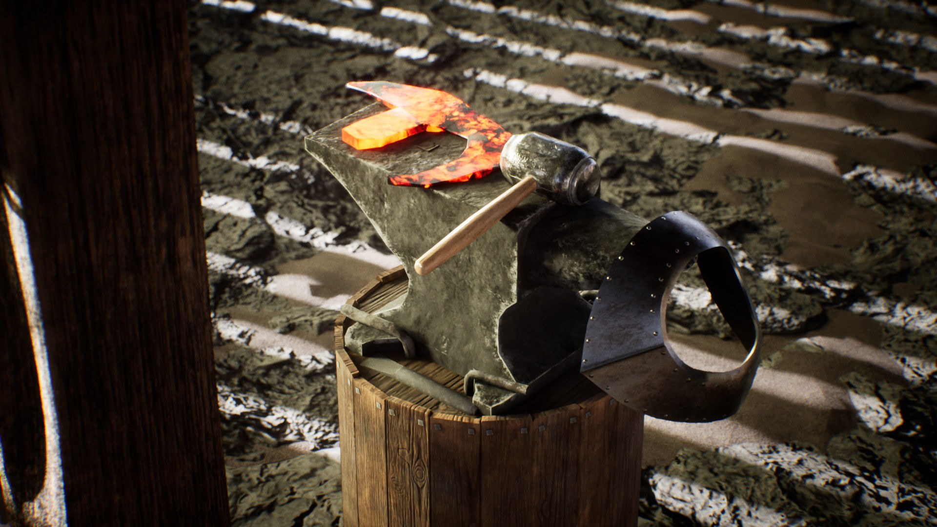 Medieval Blacksmith 86 Assets Low-poly 3D model_7