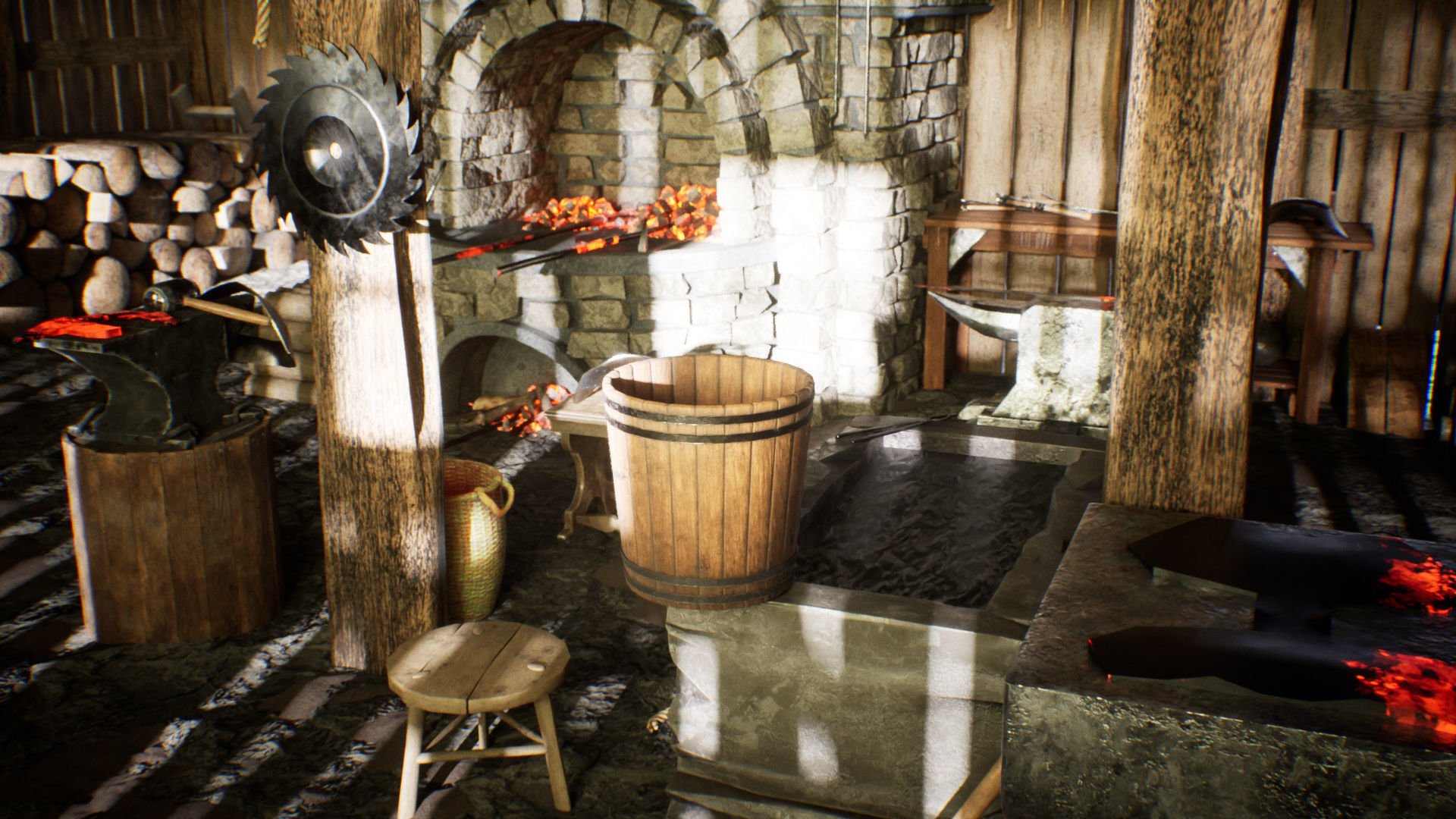 Medieval Blacksmith 86 Assets Low-poly 3D model_13