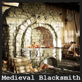 Medieval Blacksmith 86 Assets Low-poly 3D model_15