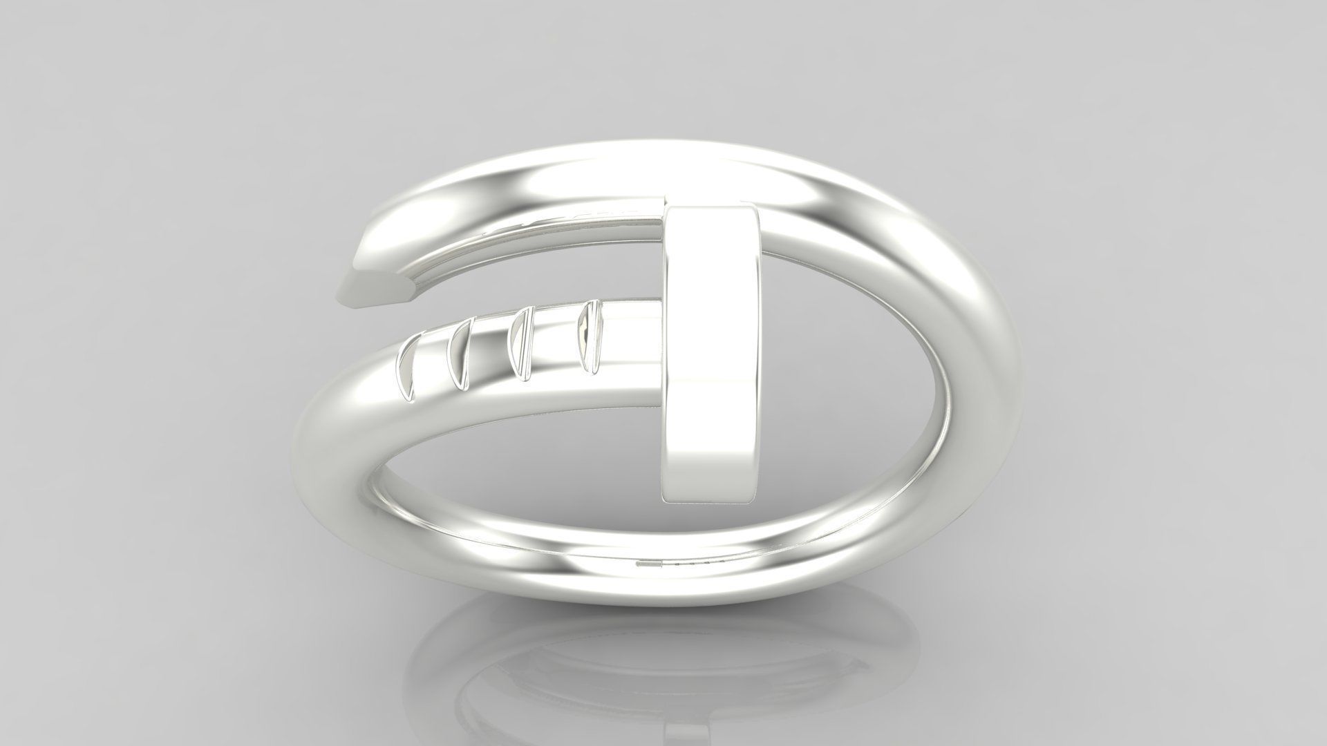 Ring M104 Women ring Size 14 US 3D print model_26