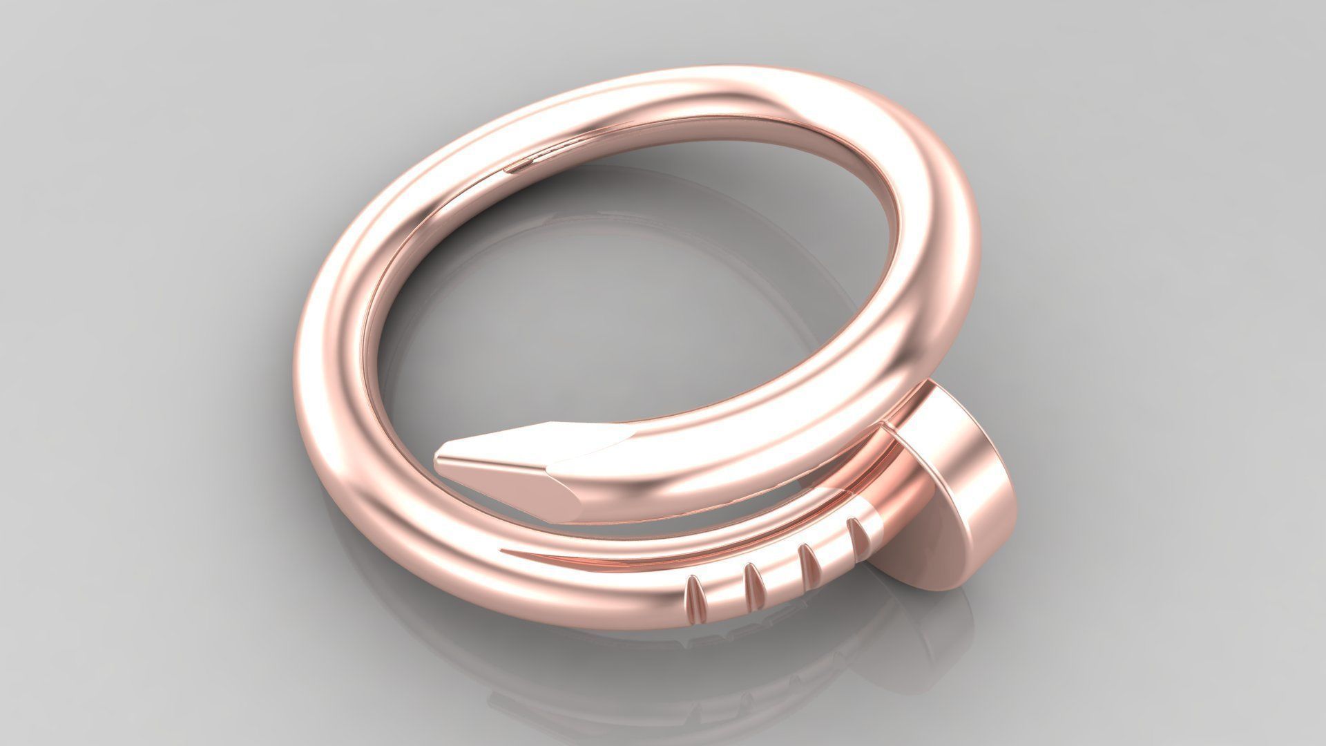 Ring M104 Women ring Size 14 US 3D print model_21