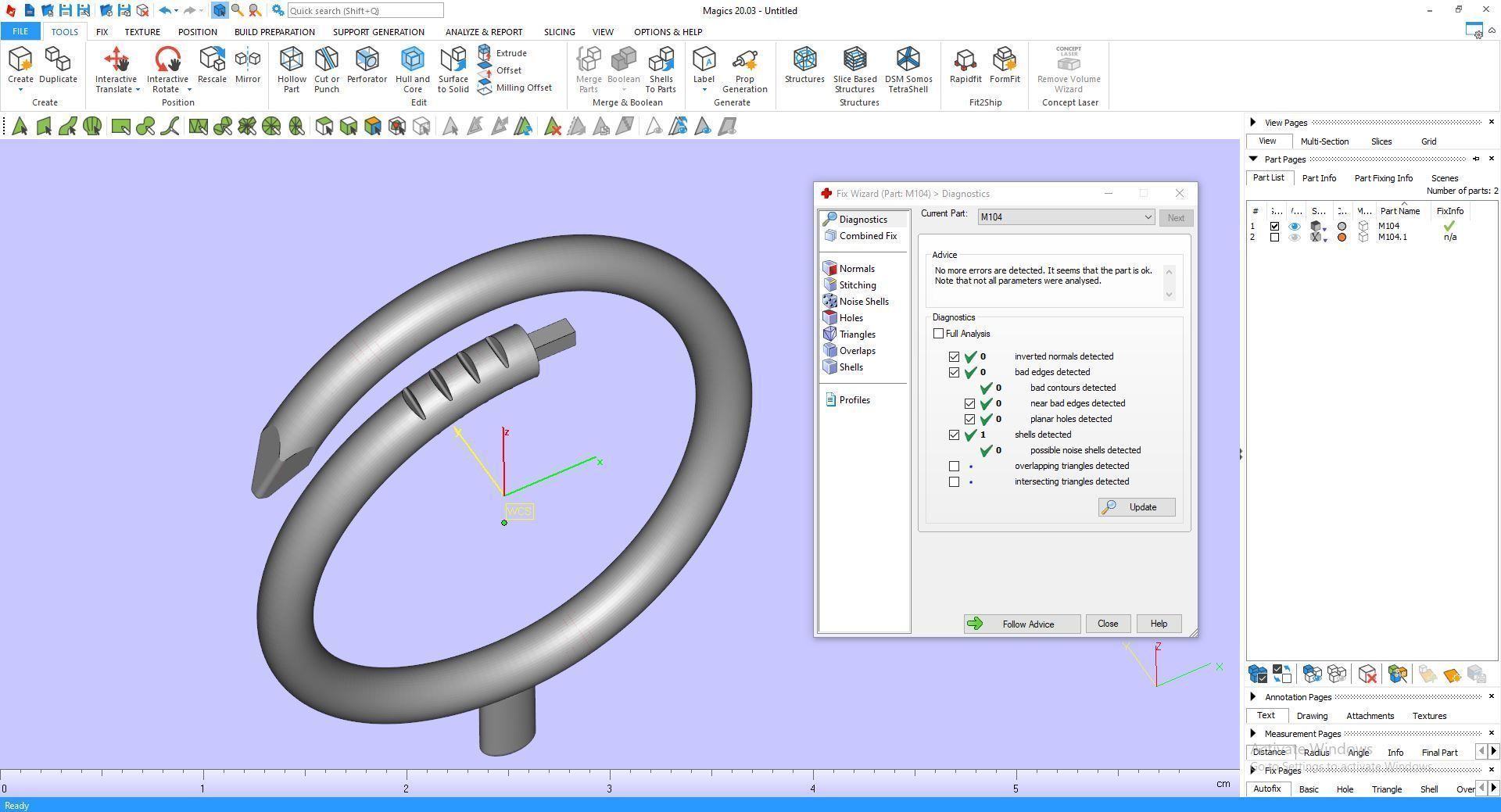 Ring M104 Women ring Size 14 US 3D print model_13