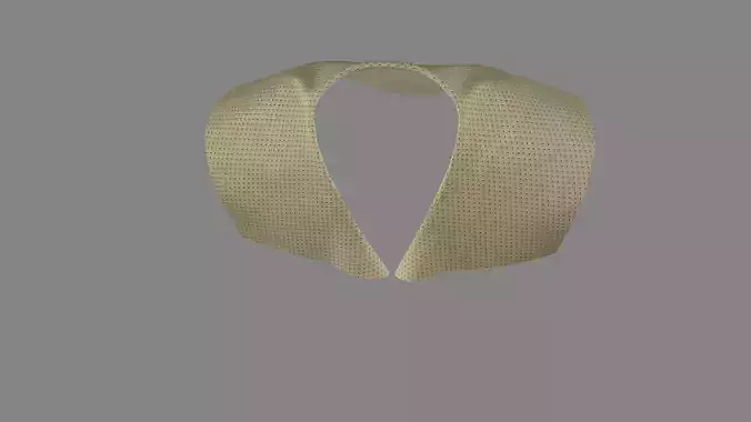 Dress collars scarves and necklaces decorated 3d models