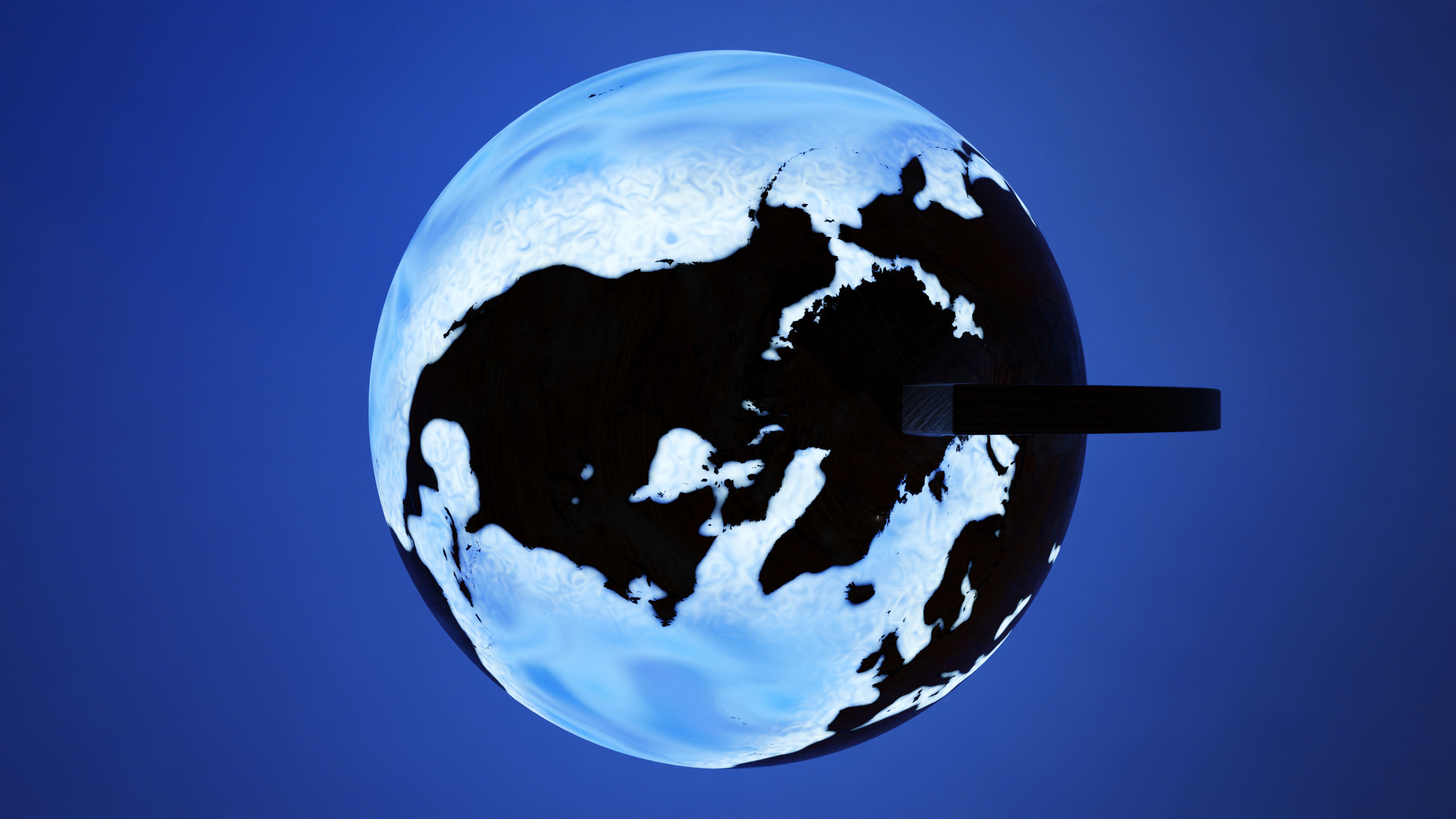 Epoxy Resin and Wood Globe 3D model_19