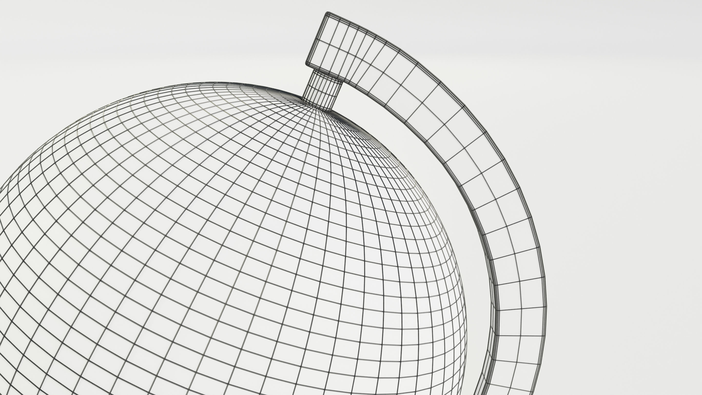 Epoxy Resin and Wood Globe 3D model_26