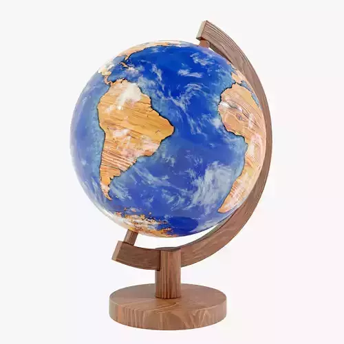 Epoxy Resin and Wood Globe