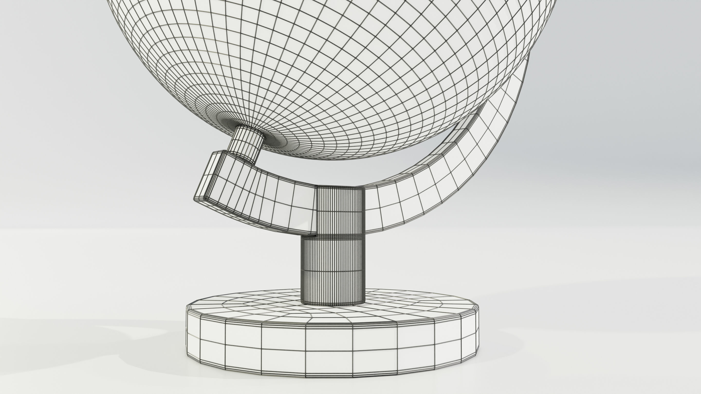 Epoxy Resin and Wood Globe 3D model_27