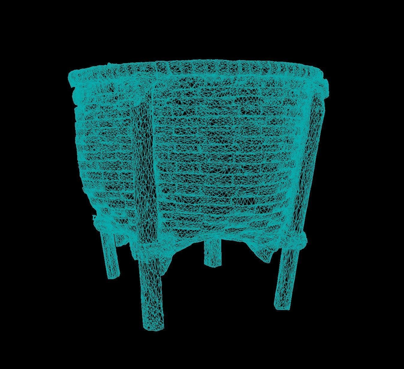 african rattan basket 3D model_6