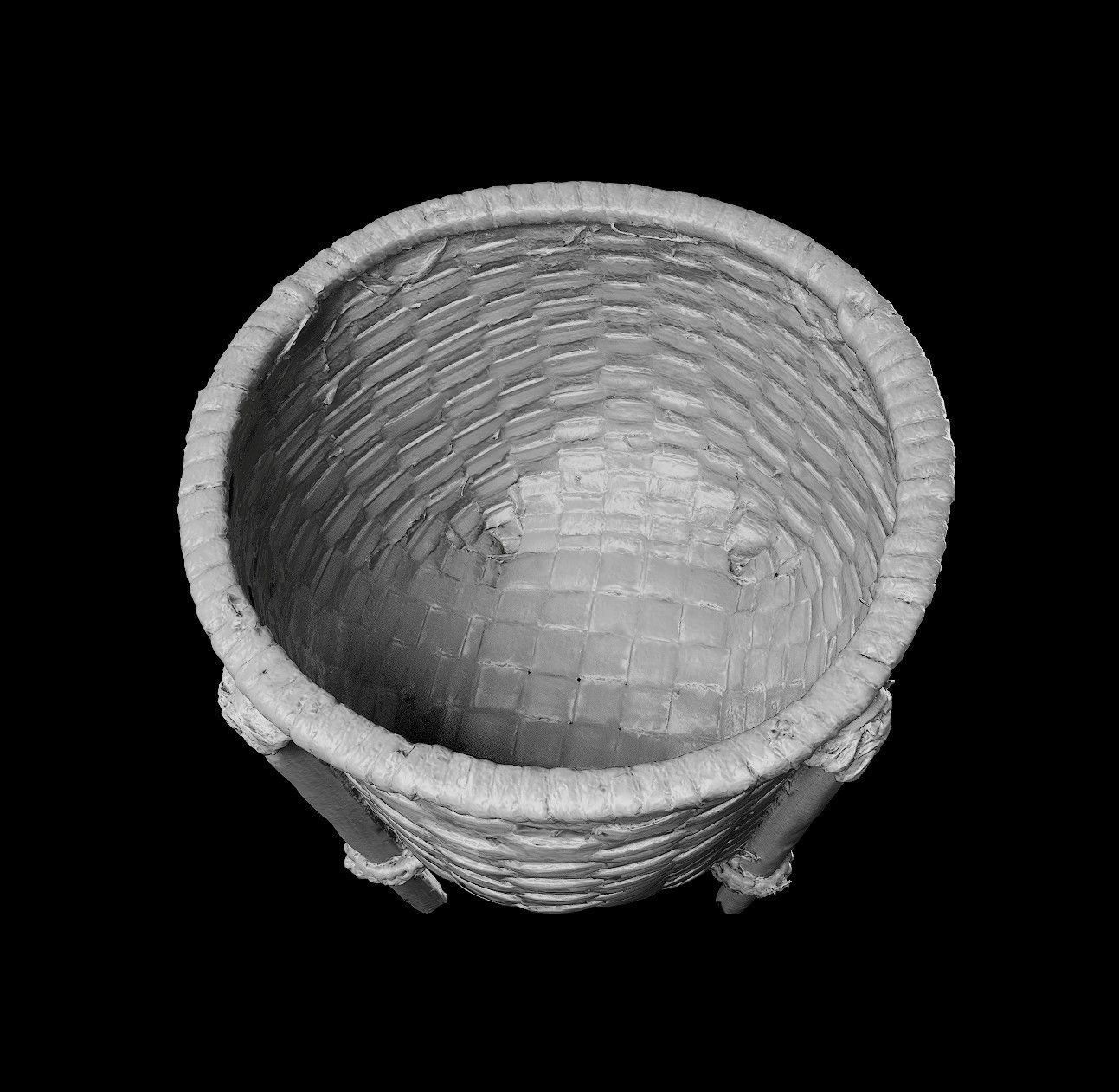 african rattan basket 3D model_9