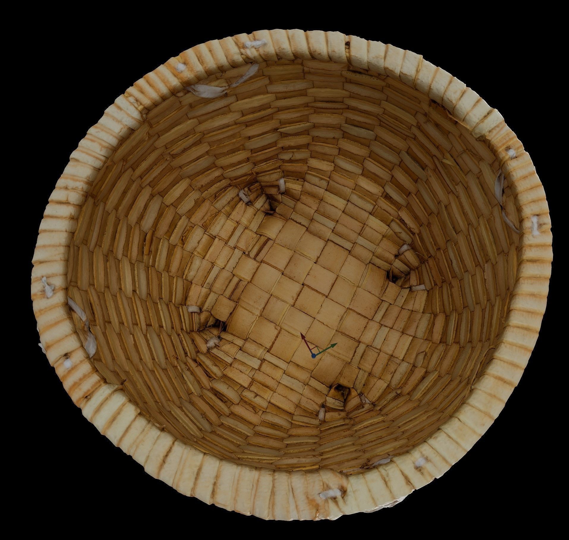african rattan basket 3D model_3